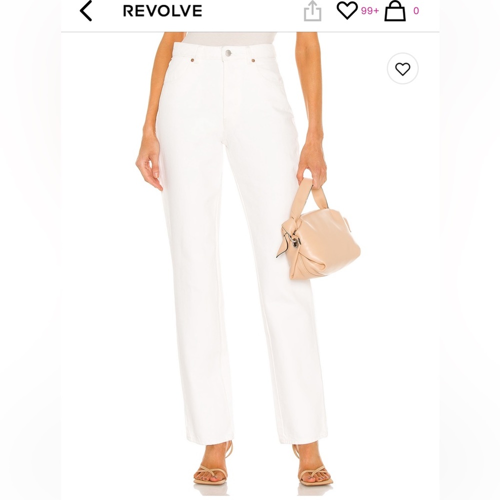 Rollas High Rise Straight Leg Denim